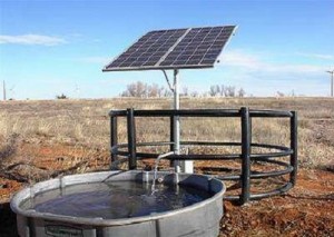 Zonne-energie irrigatiepomp