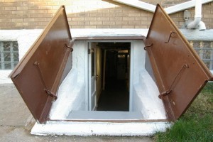 Walk-out basement door drainage