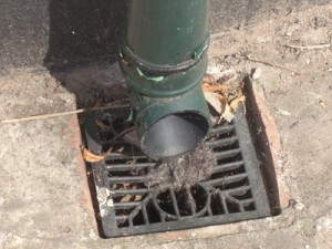 Draining rain water from driveways and yards