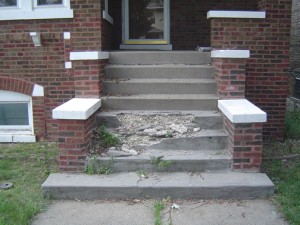 How to fix concrete steps
