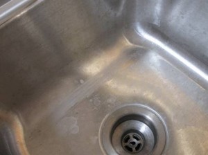 Clean hard water sink spots with eco-friendly products