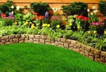 How to edge flower beds